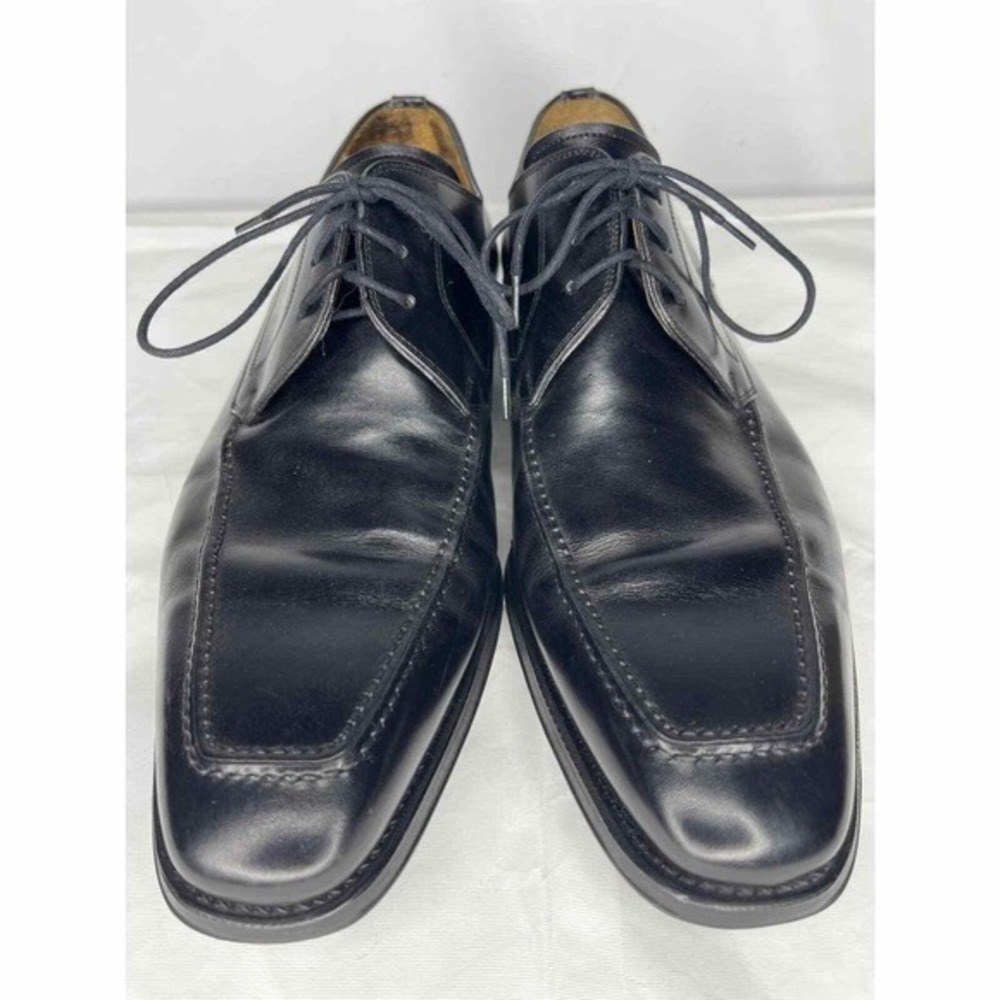 Magnanni Men Oxford Dress Shoes Size 7 1/2 Black Leather Classic Lace Up Slip On